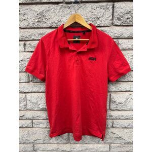 BMW Red Men's Polo with Subtle M Logo